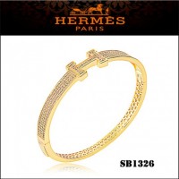 Hermes Clic H Bracelet Gold With Diamonds